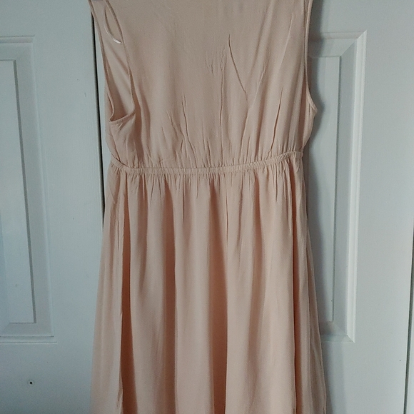 H&M Dress Pink V Neck Elastic waist Maternity M - Picture 7 of 8